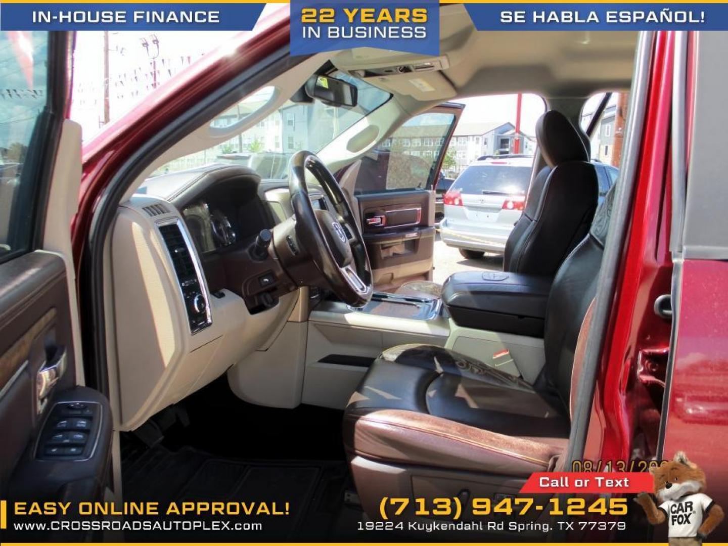 2016 BROWN /BROWN RAM 1500 Longhorn Crew Cab SWB 4WD (1C6RR7PT0GS) with an 5.7L V8 OHV 16V engine, 8-SPEED AUTOMATIC transmission, located at 19224 Kuykendahl Rd, Spring, TX, 77379, (713) 947-1245, 30.049259, -95.491402 - Photo#6
