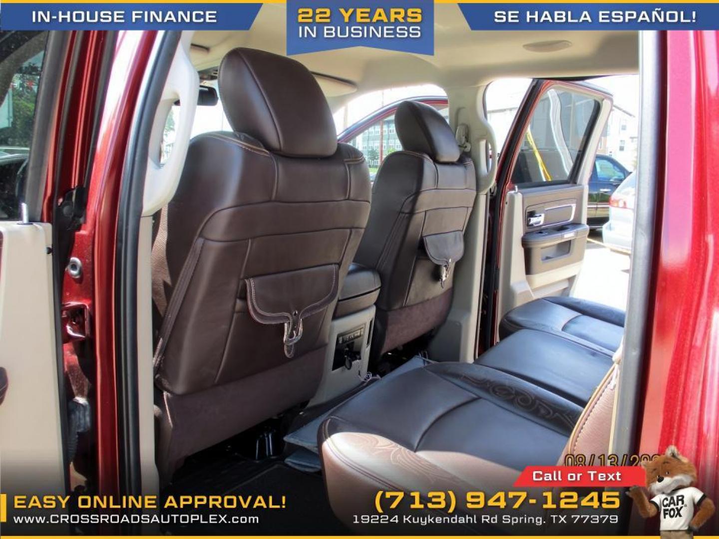 2016 BROWN /BROWN RAM 1500 Longhorn Crew Cab SWB 4WD (1C6RR7PT0GS) with an 5.7L V8 OHV 16V engine, 8-SPEED AUTOMATIC transmission, located at 19224 Kuykendahl Rd, Spring, TX, 77379, (713) 947-1245, 30.049259, -95.491402 - Photo#7