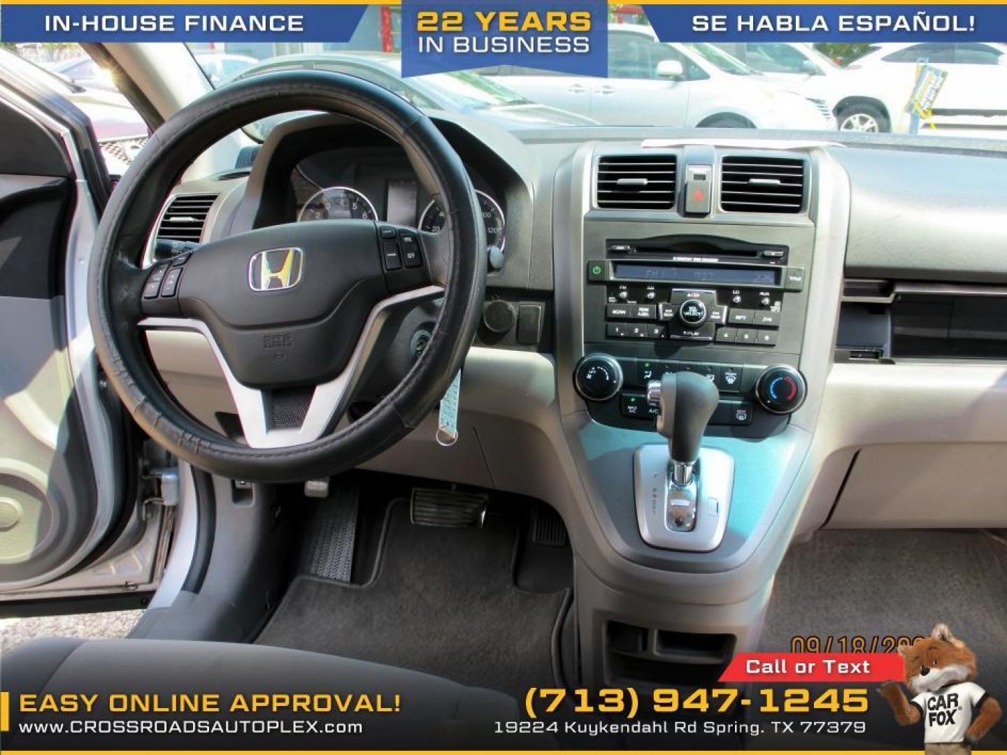 2010 SILVER /GRAY HONDA CR-V EX 2WD 5-Speed AT (3CZRE3H53AG) with an 2.4L L4 DOHC 16V engine, 5-SPEED AUTOMATIC transmission, located at 19224 Kuykendahl Rd, Spring, TX, 77379, (713) 947-1245, 30.049259, -95.491402 - Photo#8