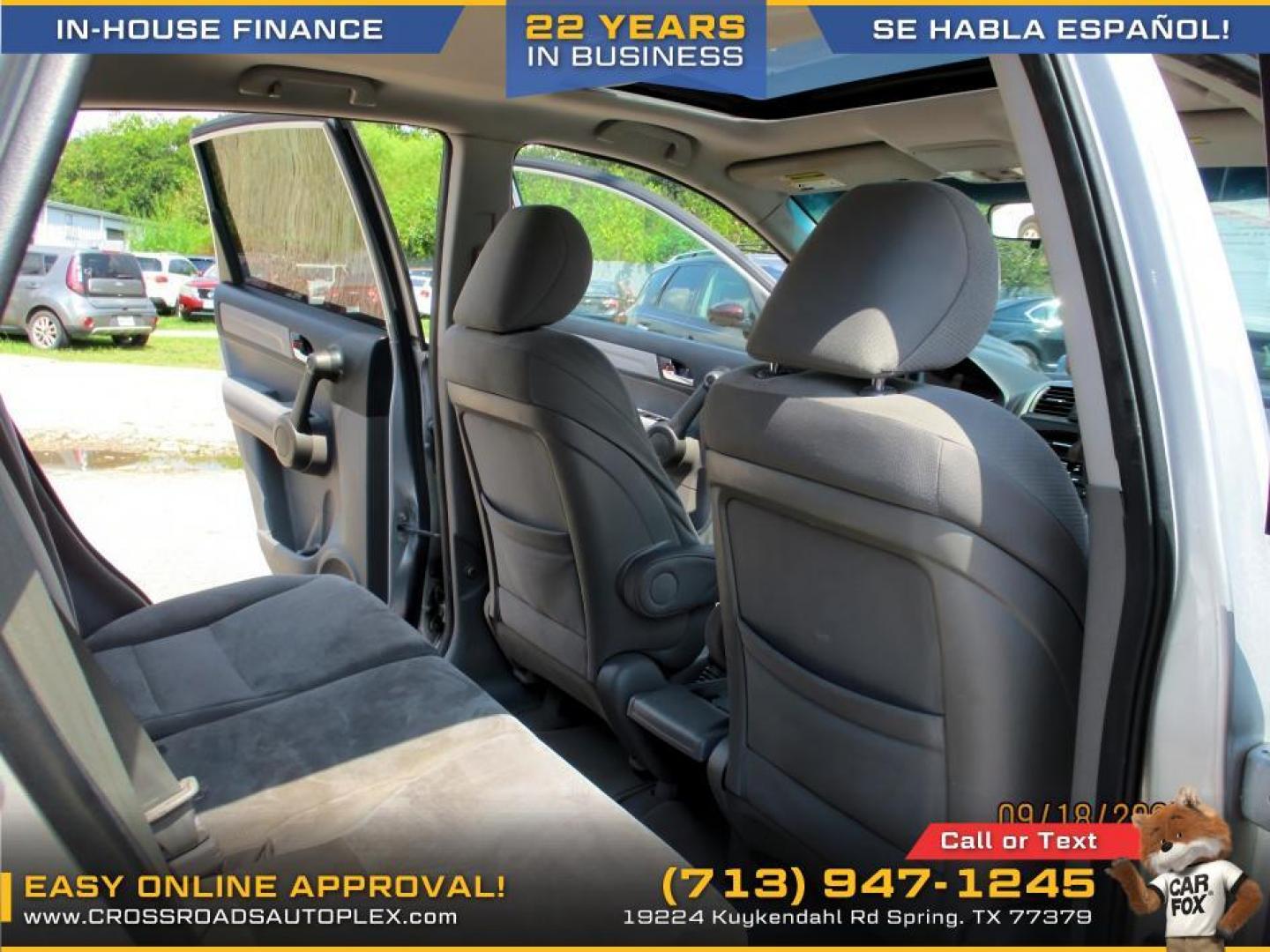 2010 SILVER /GRAY HONDA CR-V EX 2WD 5-Speed AT (3CZRE3H53AG) with an 2.4L L4 DOHC 16V engine, 5-SPEED AUTOMATIC transmission, located at 19224 Kuykendahl Rd, Spring, TX, 77379, (713) 947-1245, 30.049259, -95.491402 - Photo#10