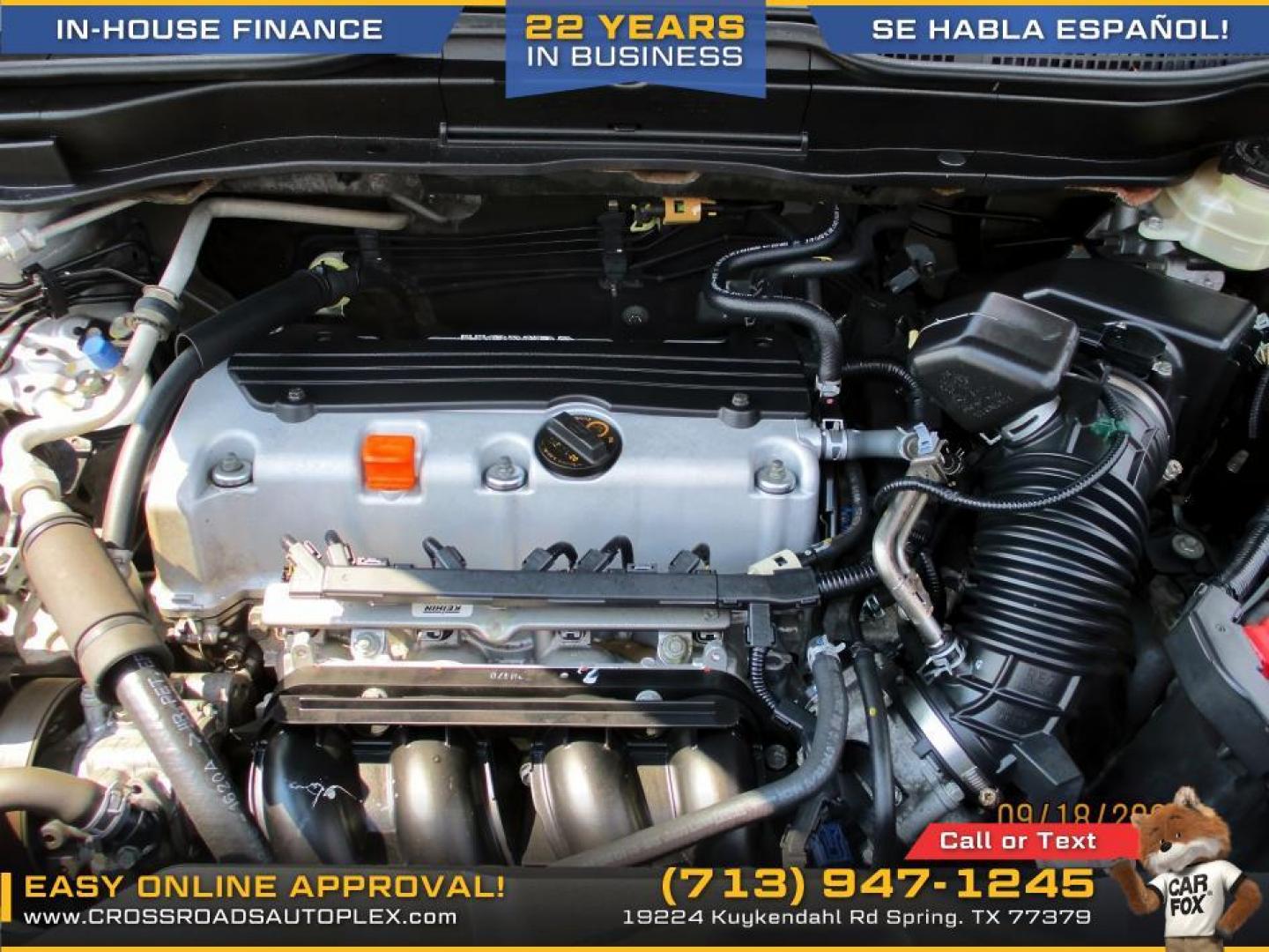 2010 SILVER /GRAY HONDA CR-V EX 2WD 5-Speed AT (3CZRE3H53AG) with an 2.4L L4 DOHC 16V engine, 5-SPEED AUTOMATIC transmission, located at 19224 Kuykendahl Rd, Spring, TX, 77379, (713) 947-1245, 30.049259, -95.491402 - Photo#12